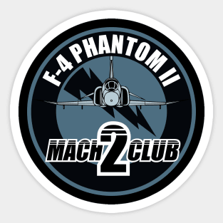 F-4 Phantom II Mach 2 Club Sticker